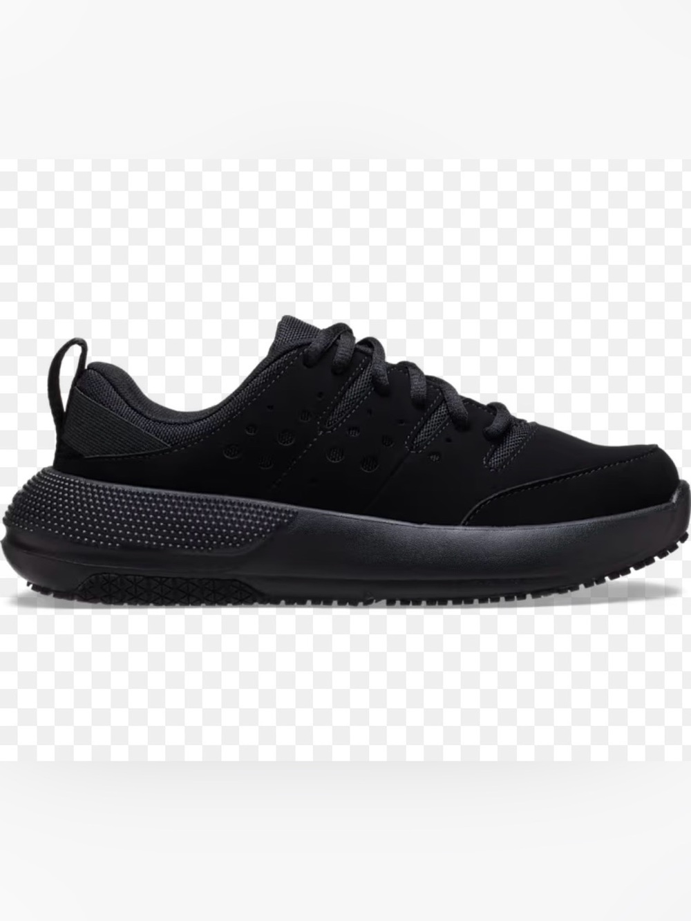 CROCS Men's All-Black Lace-Up Sneaker